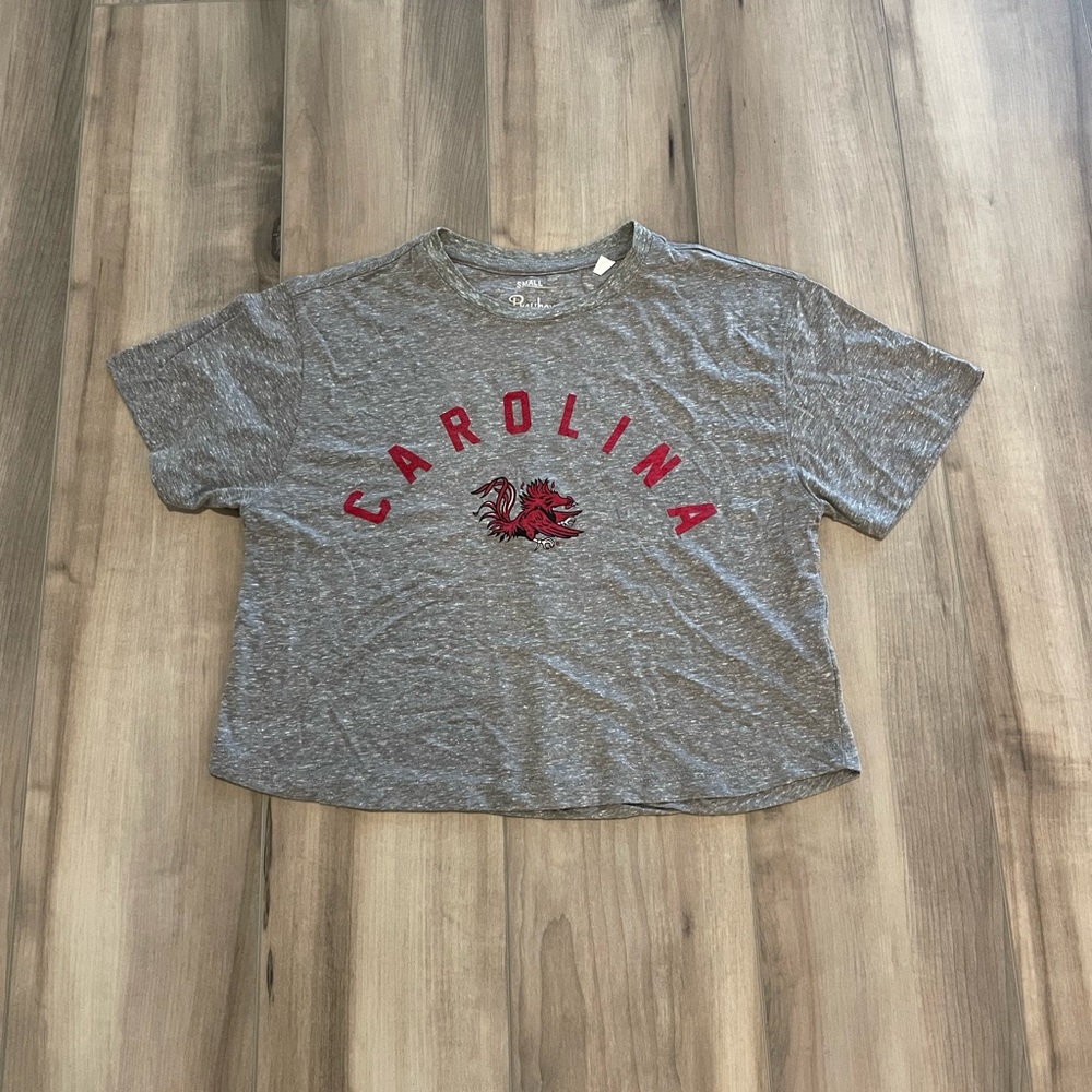 Usc university of South Carolina gamecocks womens t shirt crop top pressbox